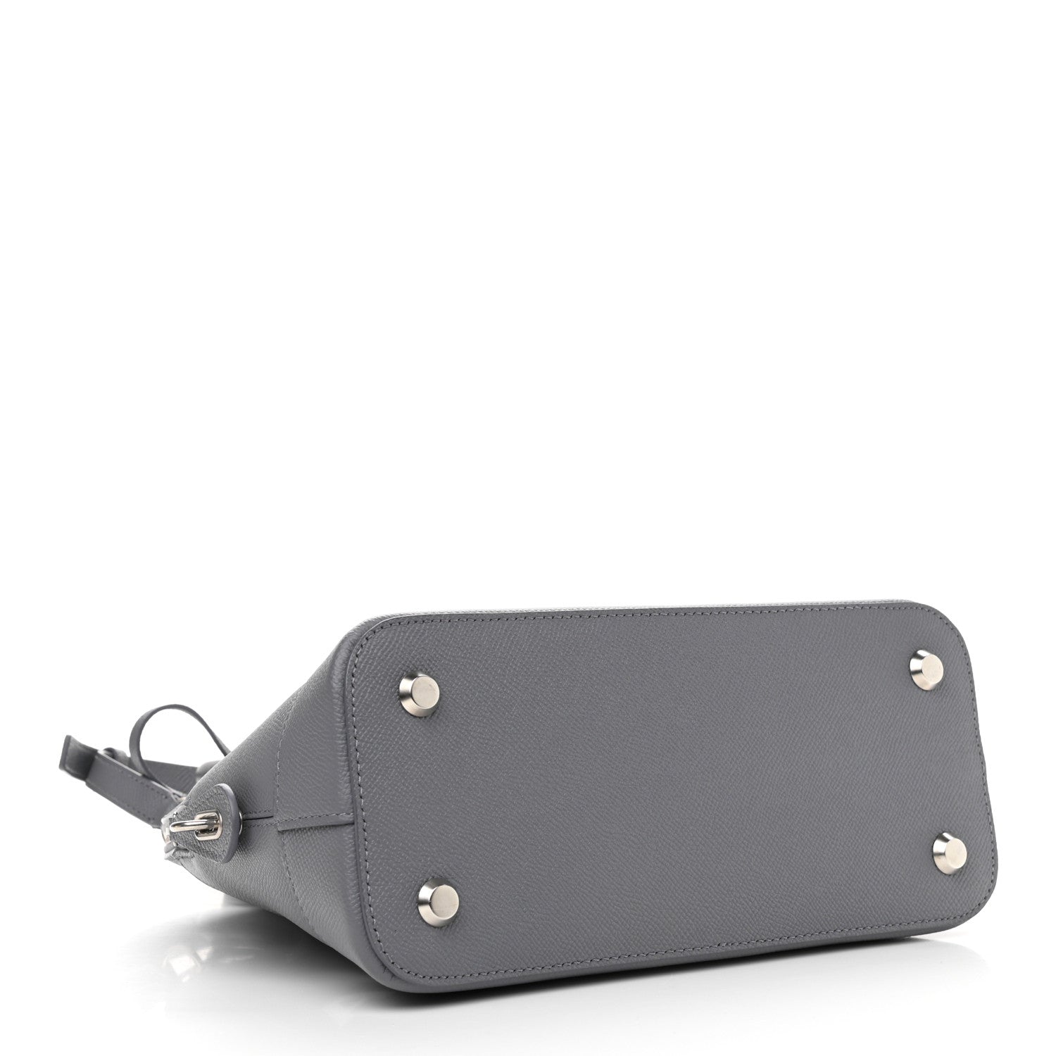 Balenciaga Signature Grained Calfskin Logo S Ville Top Handle Bag Gris Perle Fonce White 4 of 9