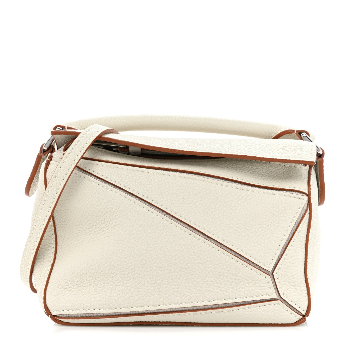 Calfskin Mini Puzzle Bag Soft White