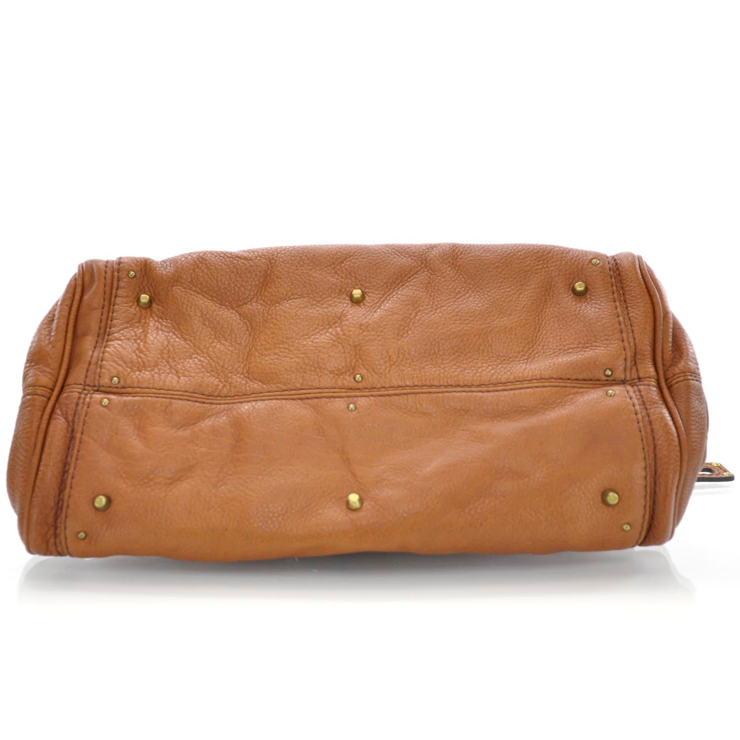 Chloe Leather Paddington Satchel Cognac 6 of 9