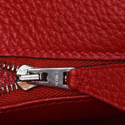 Hermes Taurillon Clemence Kelly Retourne 32 Rouge Casaque 11 of 32