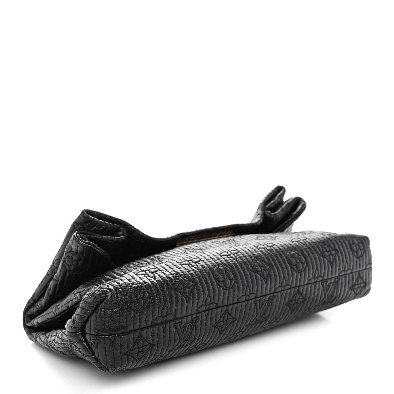 Louis Vuitton Calfskin Quilted Monogram Altair Clutch Black 5 of 10