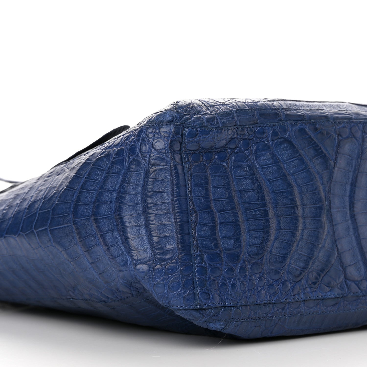 Nancy Gonzalez Crocodile Leaf Tote Electric Blue 9 of 16