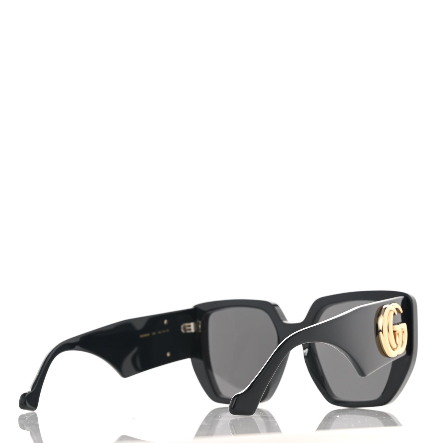 Acetate Square Frame Sunglasses GG0956S Black