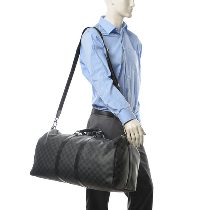 Louis Vuitton Damier Graphite Keepall Bandouliere 55 2 of 23