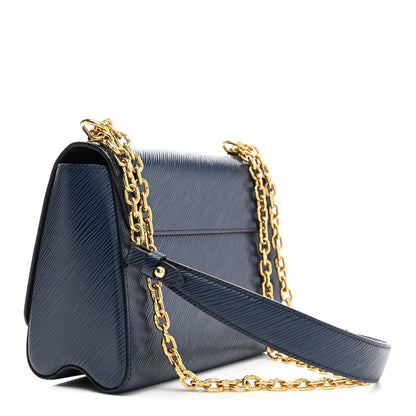 Louis Vuitton Epi Twist Shoulder Bag MM Indigo 2 of 9