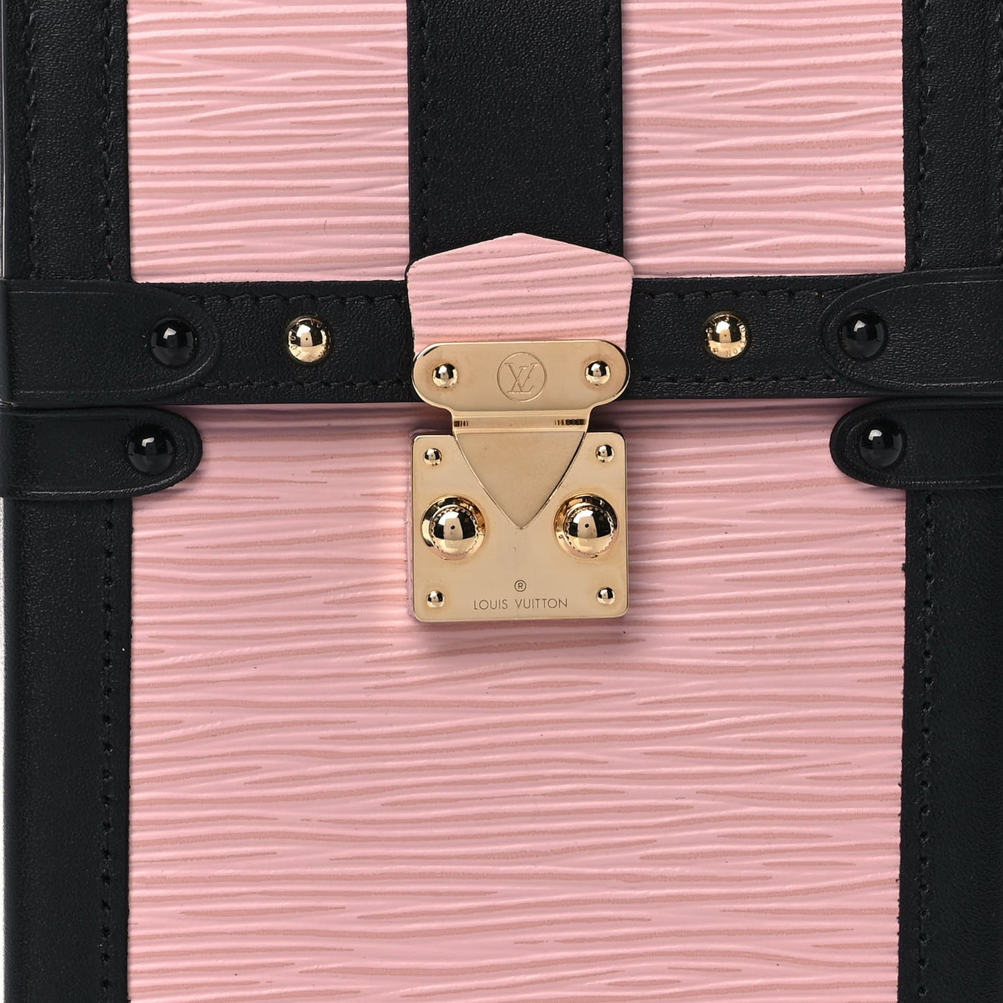 Epi Pochette Trunk Verticale Rose Ballerine
