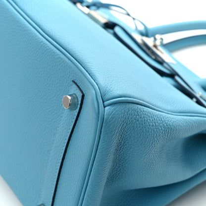 Hermes Togo Birkin 30 Blue Du Nord 12 of 14