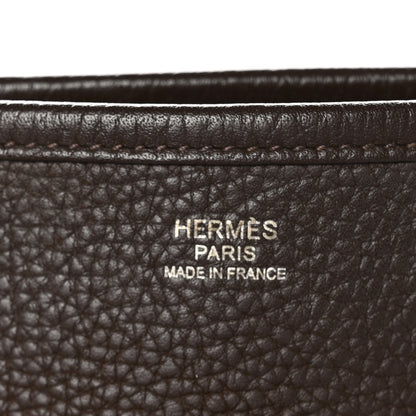 Hermes Taurillon Clemence Evelyne III PM Cacao 6 of 10