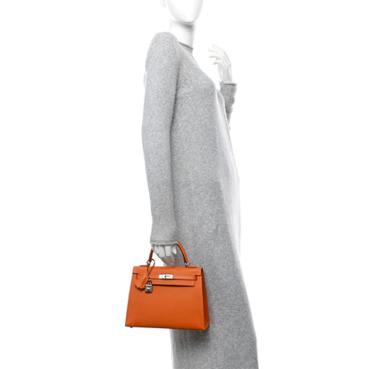 Hermes Epsom Kelly Sellier 25 Abricot 2 of 10
