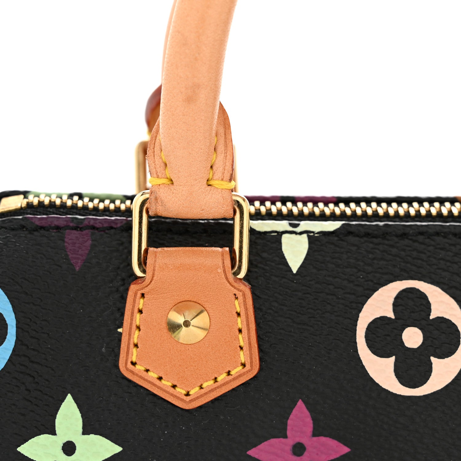 Louis Vuitton Monogram Multicolor Mini Sac HL Speedy Black 10 of 11