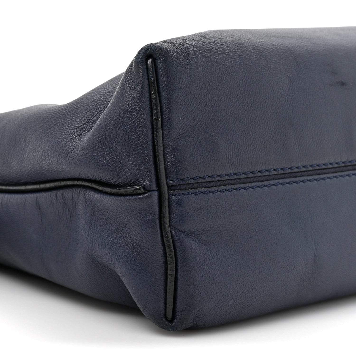 Loewe Calfskin Mini Flamenco Knot Clutch Abyss Blue 1790577