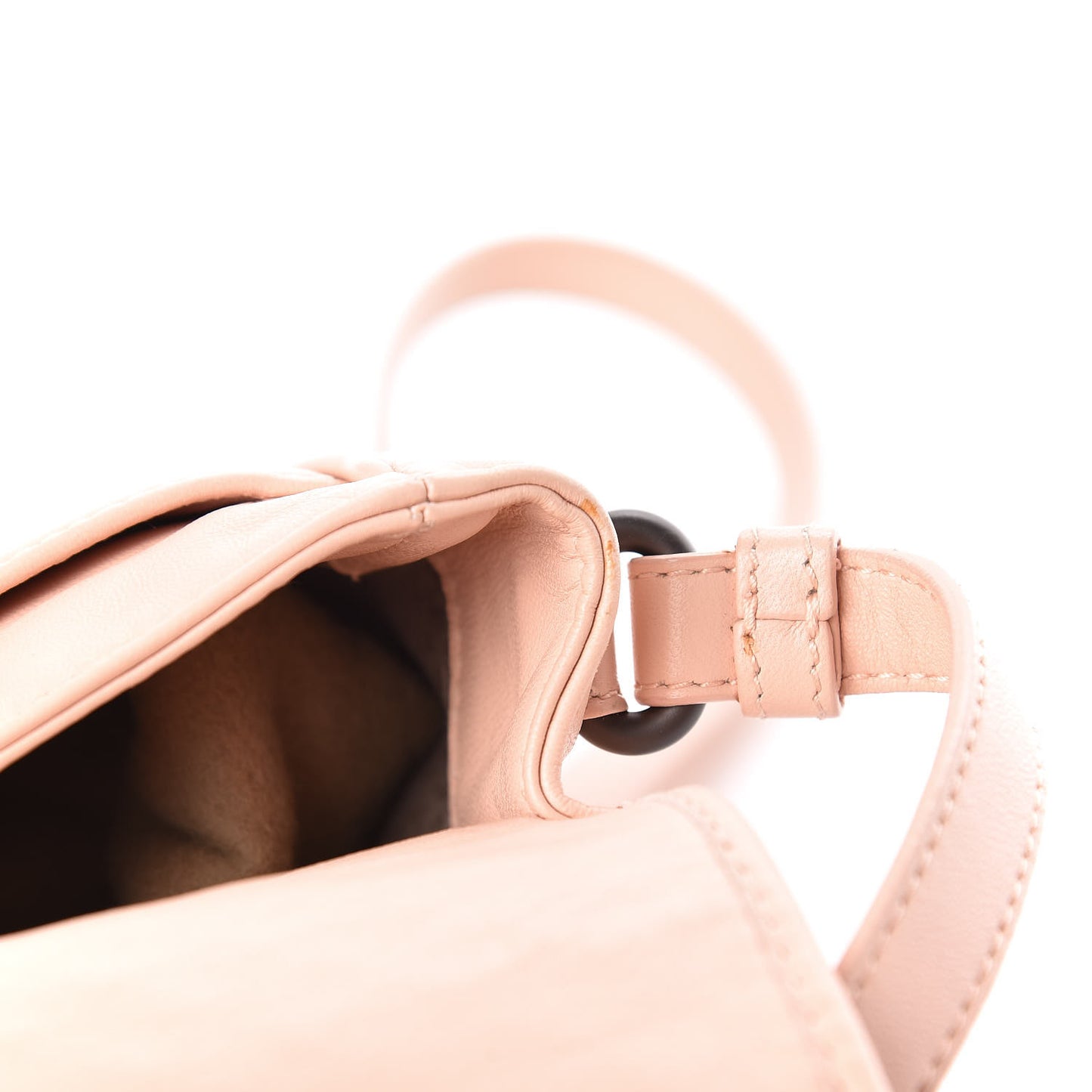 Nappa Intrecciato Mini Flap Crossbody Lotus