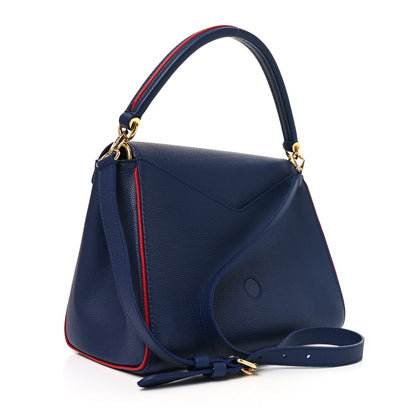 Louis Vuitton Grained Calfskin Monogram Double V Blue Marine 2 of 10