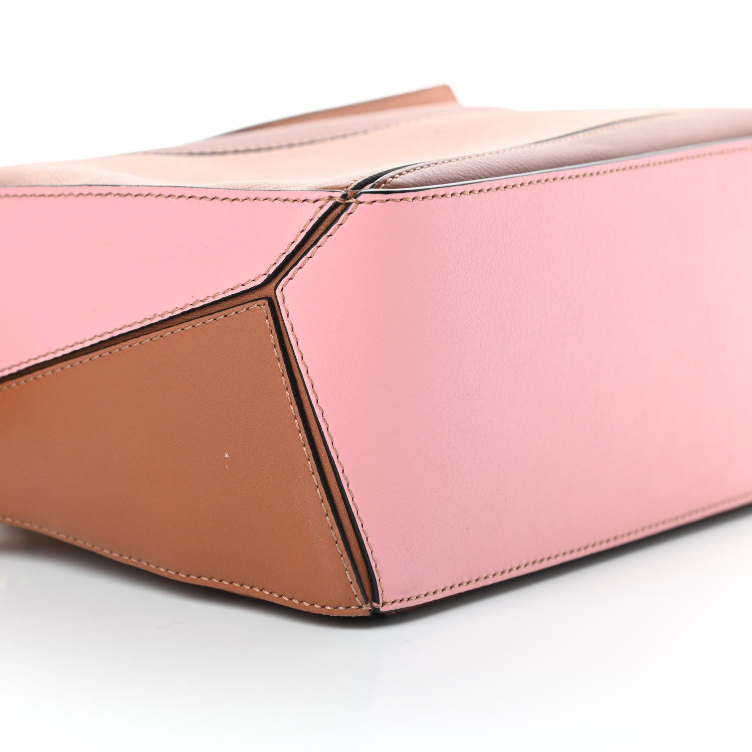 Loewe Calfskin Small Puzzle Bag Tan Medium Pink 8 of 10