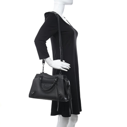Balenciaga Grained Calfskin Neo Classic Black Hardware S City Black 2 of 10