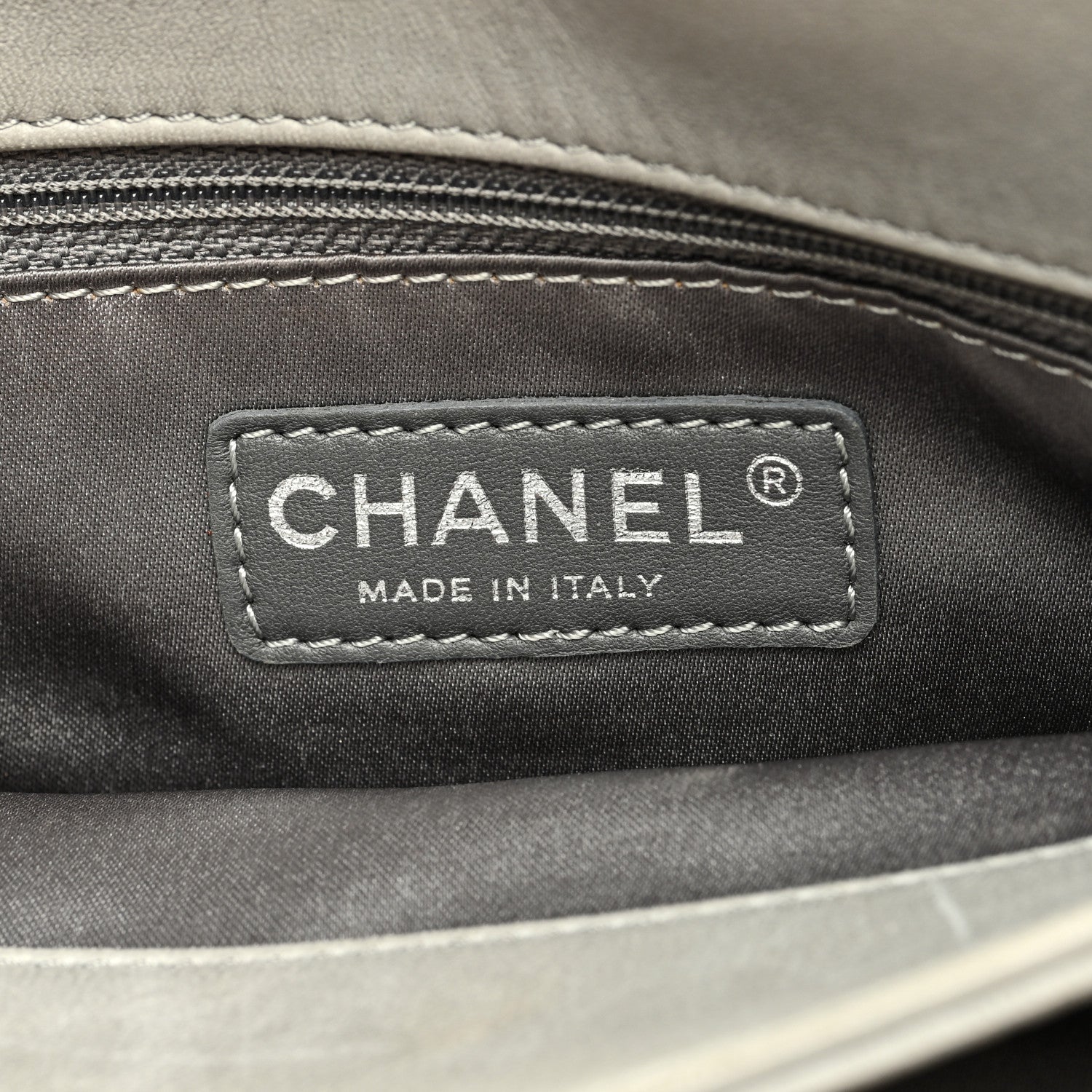 Chanel Lambskin Maxi Quilted Chanel 3 Flap Bag Grey 8 of 16