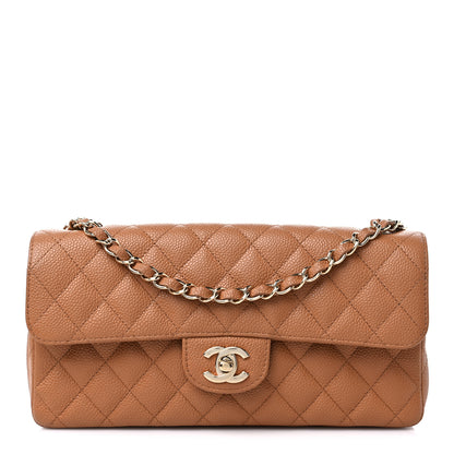 Chanel Caviar Quilted East West Flap Brown 1 of 9
