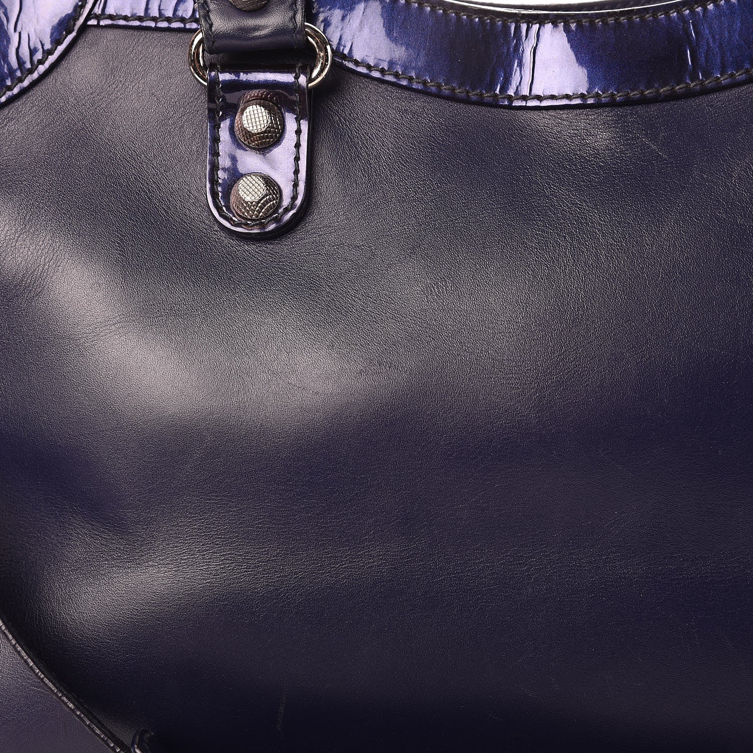 Balenciaga Smooth Calfskin Metallic Patent Giant 12 Silver Hardware City Ultraviolet 20 of 22