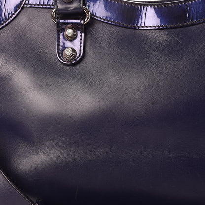 Balenciaga Smooth Calfskin Metallic Patent Giant 12 Silver Hardware City Ultraviolet 20 of 22