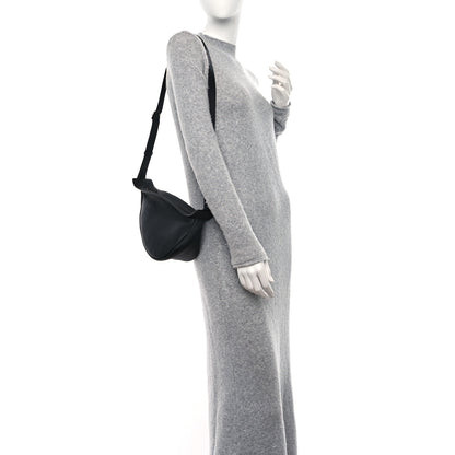 The Row Grained Calfskin Small Slouchy Banana Bag Black 2 of 10