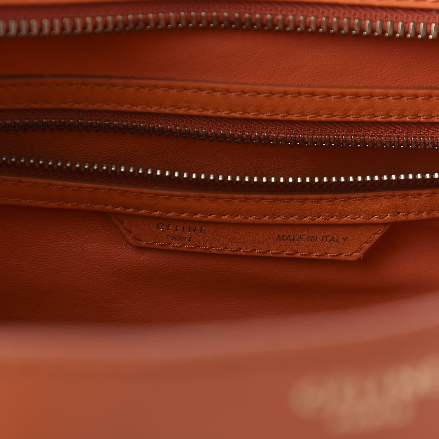 Celine Smooth Calfskin Mini Luggage Bright Orange 8 of 9