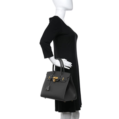 Hermes Madame Calfskin Birkin Sellier 30 Graphite 2 of 10