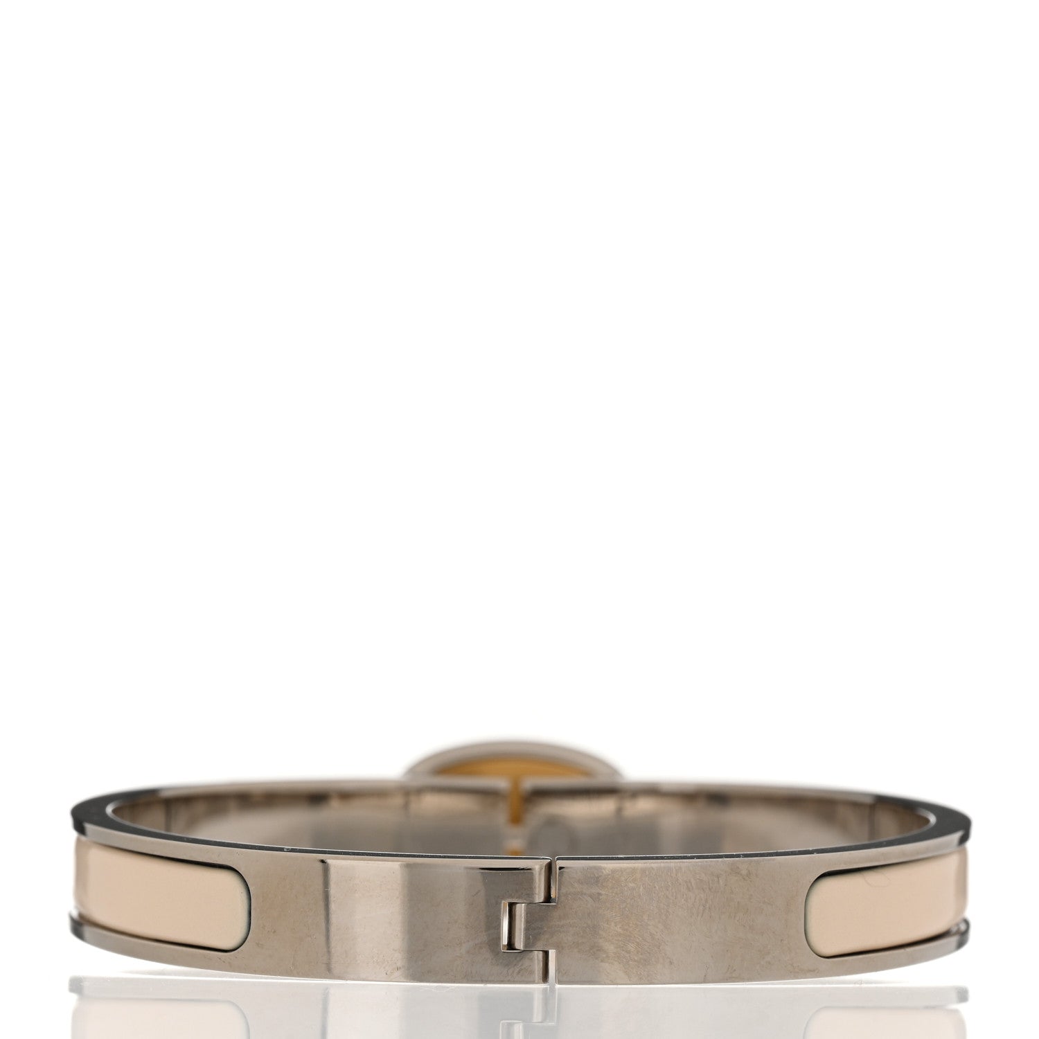Hermes Enamel Mini Clic Chaine d'Ancre Bracelet PM Creme 3 of 5