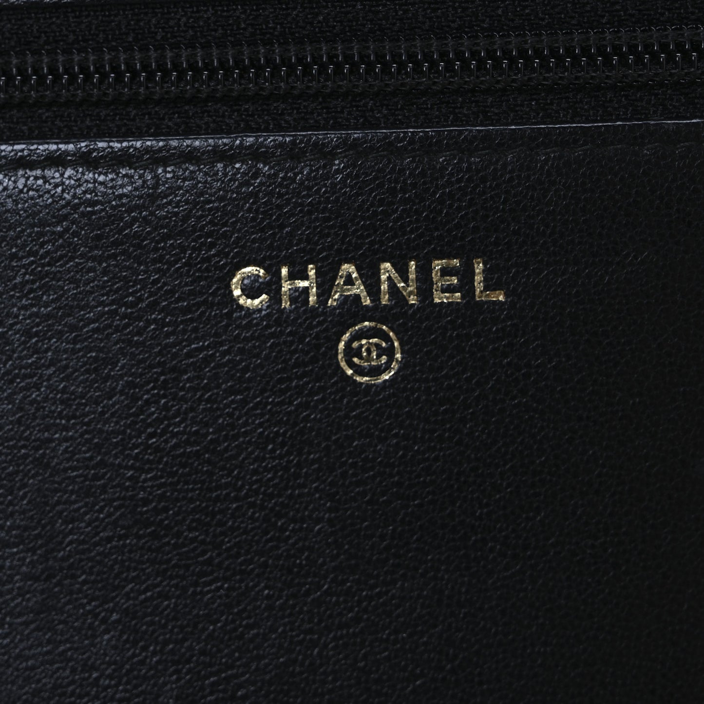 Sheepskin Quilted Mini Vintage Mademoiselle Wallet On Chain WOC Black