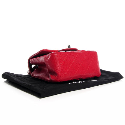 Chanel Caviar Quilted Mini Square Flap Red 4 of 8
