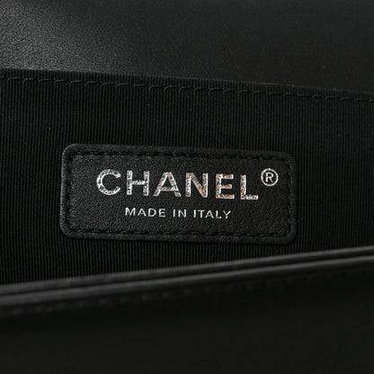 Chanel Calfskin Pearl Tweed Medium Boy Flap Black 6 of 10