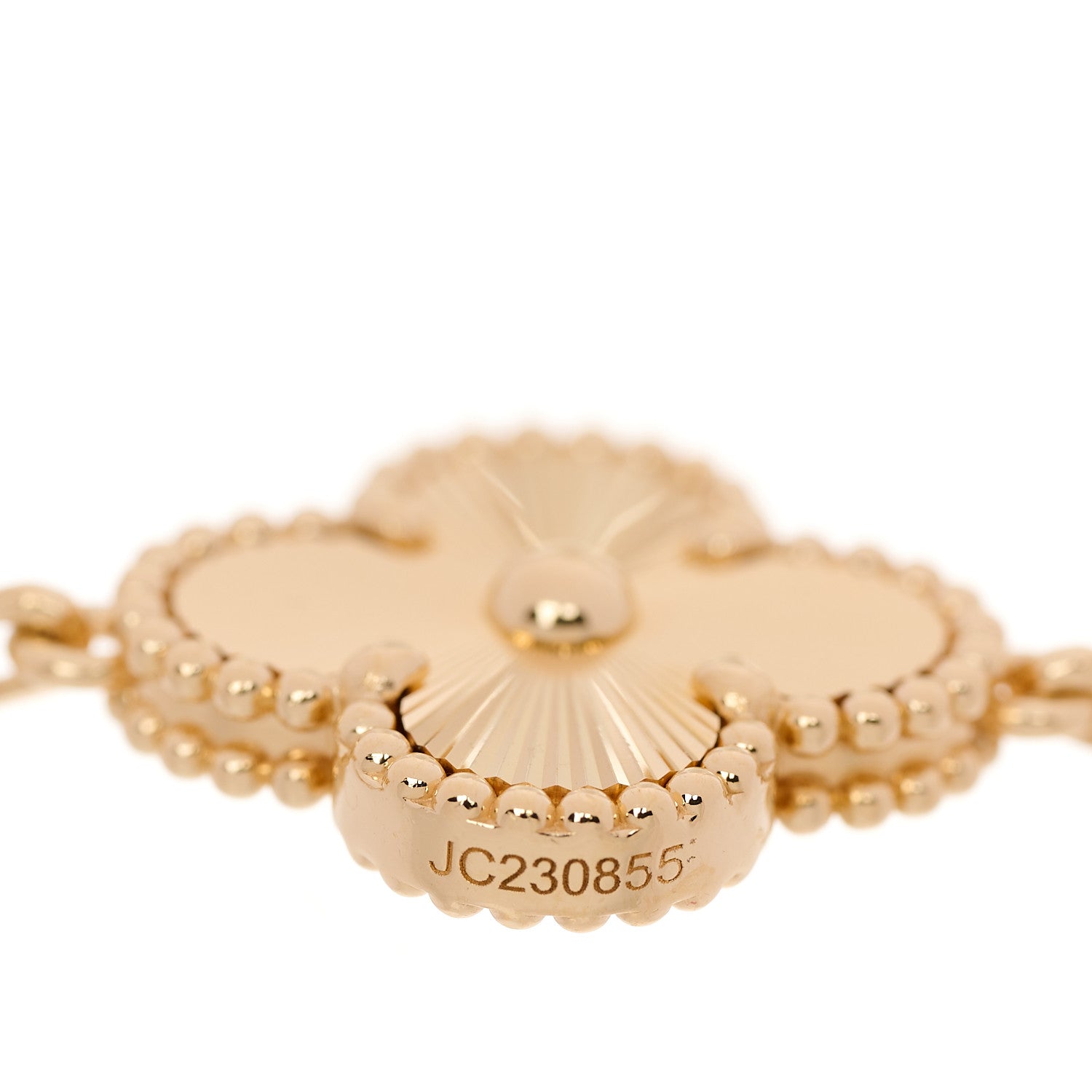 Van Cleef & Arpels 18K Yellow Gold 5 Motifs Guilloche Vintage Alhambra Bracelet 5 of 7
