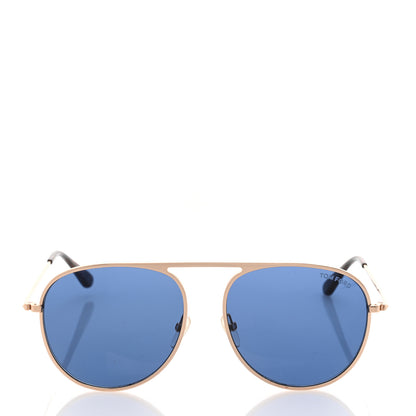 Tom Ford Metal Keith Aviator Sunglasses TF599 Silver 2 of 7