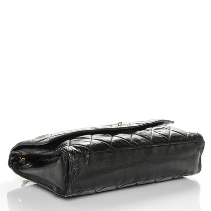Chanel Lambskin Quilted Large Shoulder Flap Bag Black 5 of 10