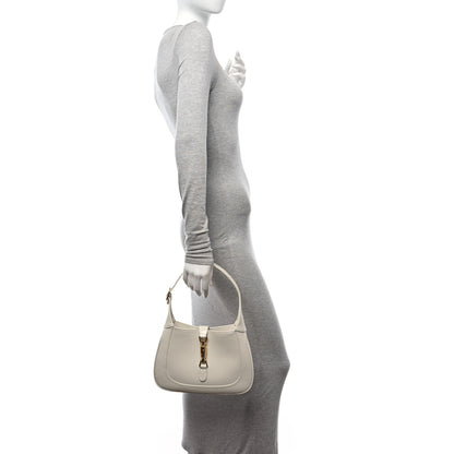 Gucci Boarded Dyana Lux Calfskin Small Jackie 1961 Hobo Mystic White 2 of 10