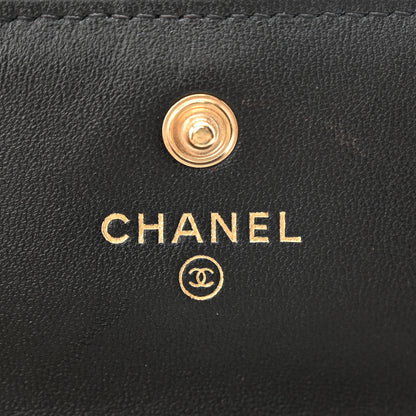 Chanel Lambskin Quilted Pearl Crown Clutch With Chain Black 7 of 15