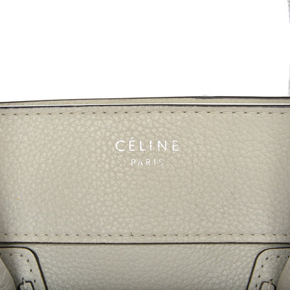 Celine Drummed Calfskin Mini Luggage Lune 10 of 18