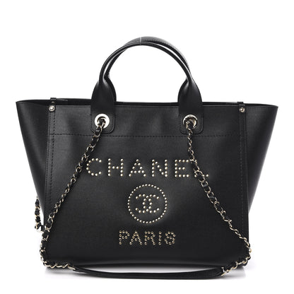 Chanel Caviar Medium Studded Deauville Tote Black 1 of 11
