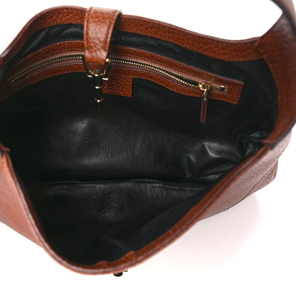 Gucci Soft Grained Calfskin Small Jackie O Hobo Brown 5 of 9