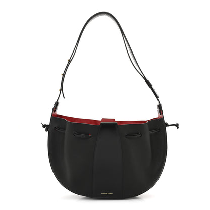 Mansur Gavriel Tumbled Calfskin Lilium Bag Black 1 of 9