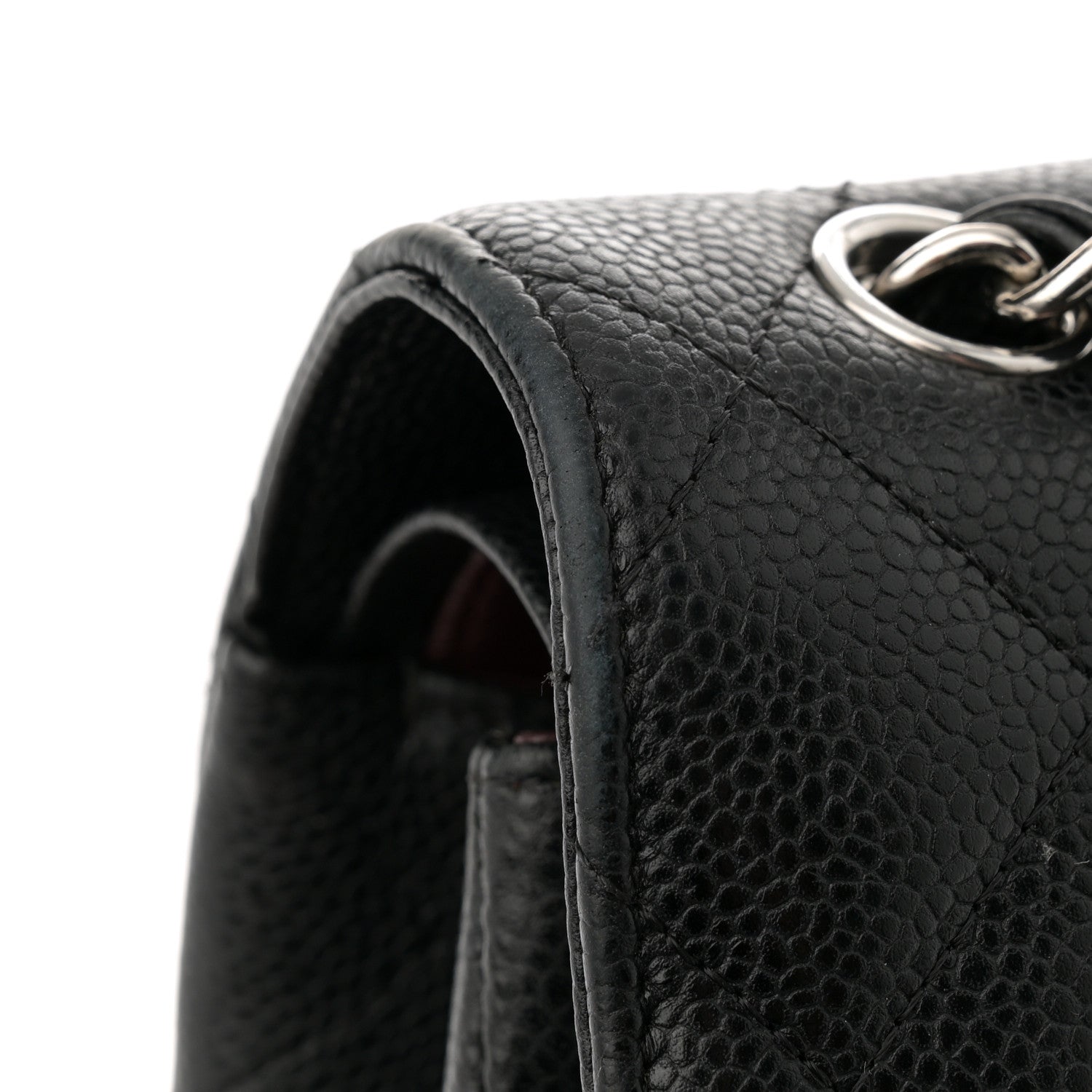 Chanel Caviar Quilted Jumbo Double Flap Black 16 of 18