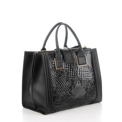 Versace Patent Micro Vanitas Icon Handbag Black 3 of 6