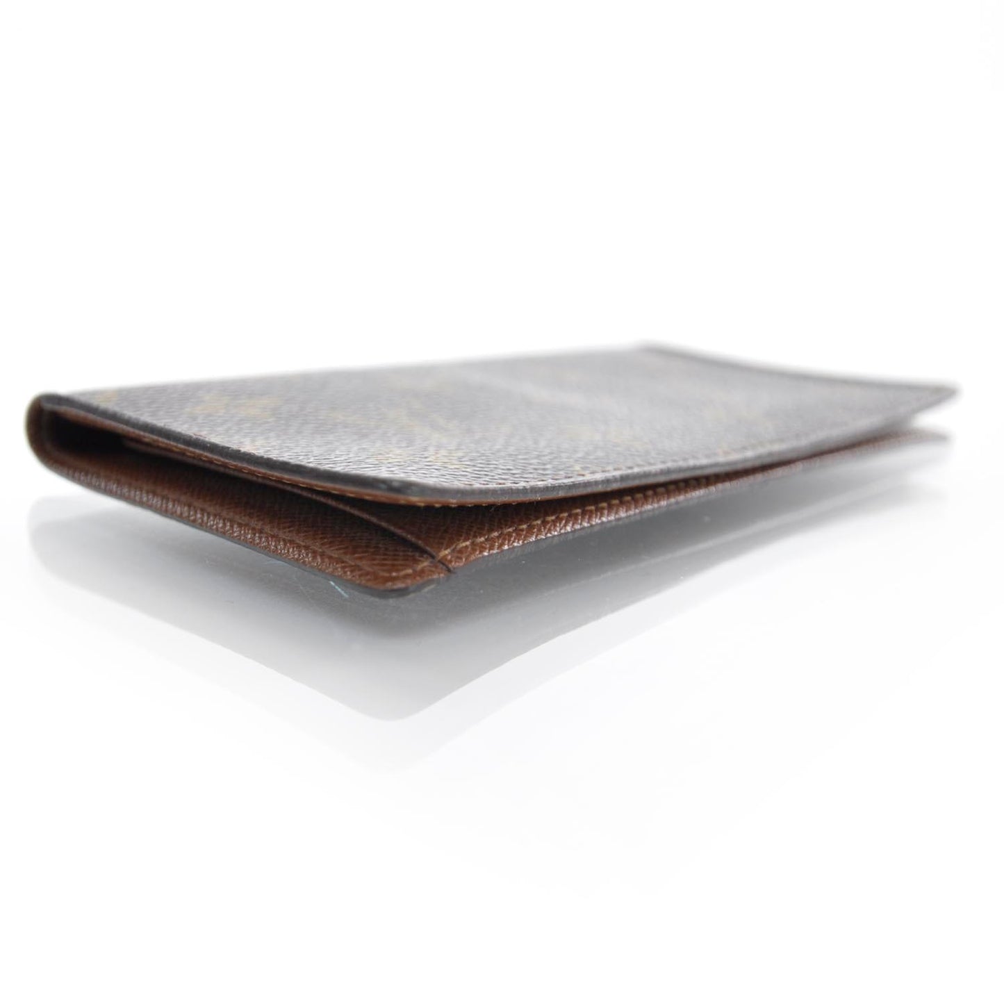Monogram Simple Checkbook Holder Wallet