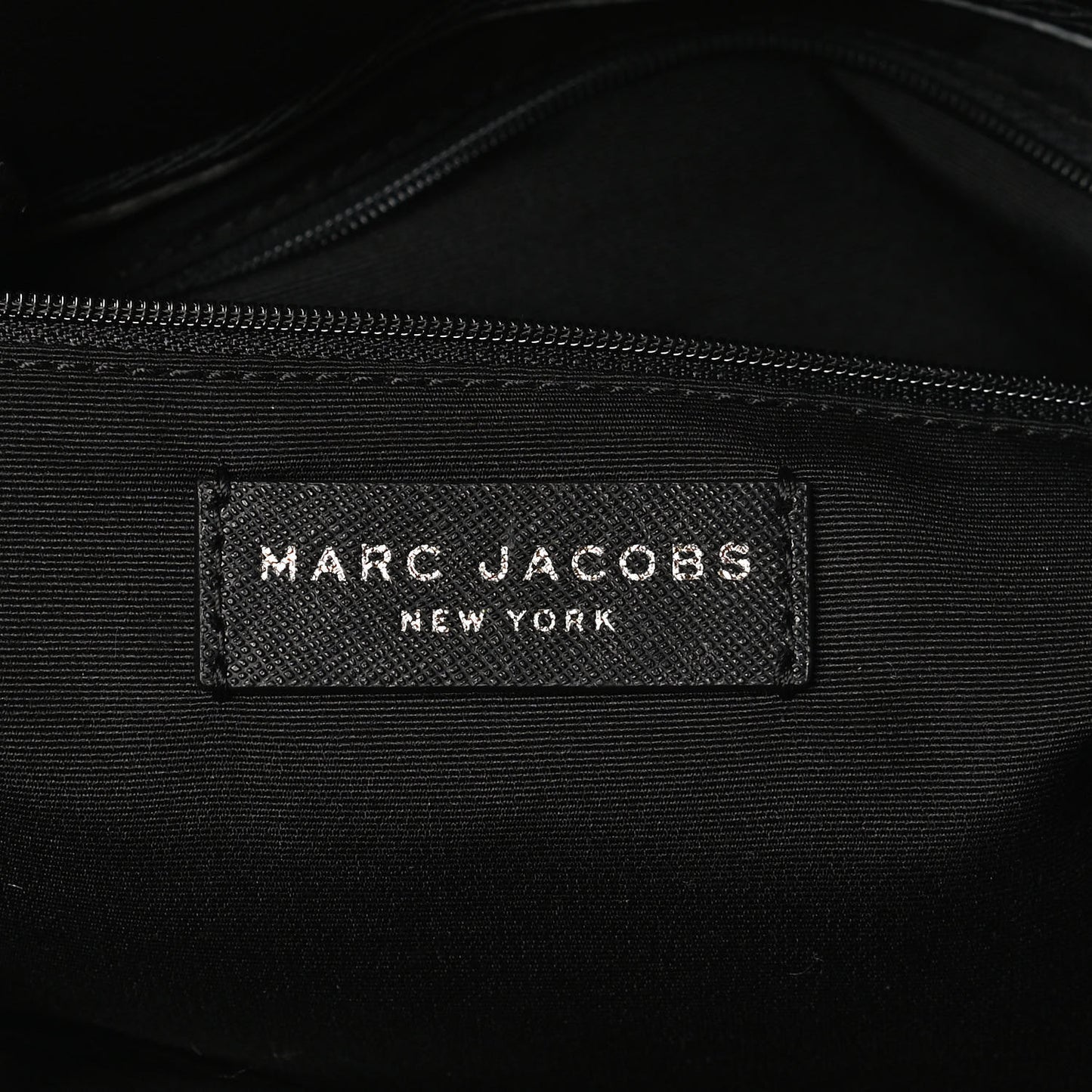 Calfskin Embossed Logo East West Shopper Tote Black