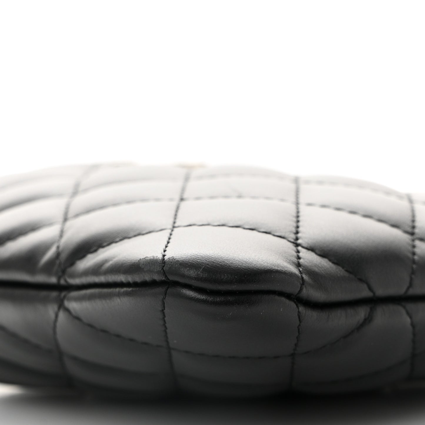 Lambskin Quilted Crossbody Bag Black