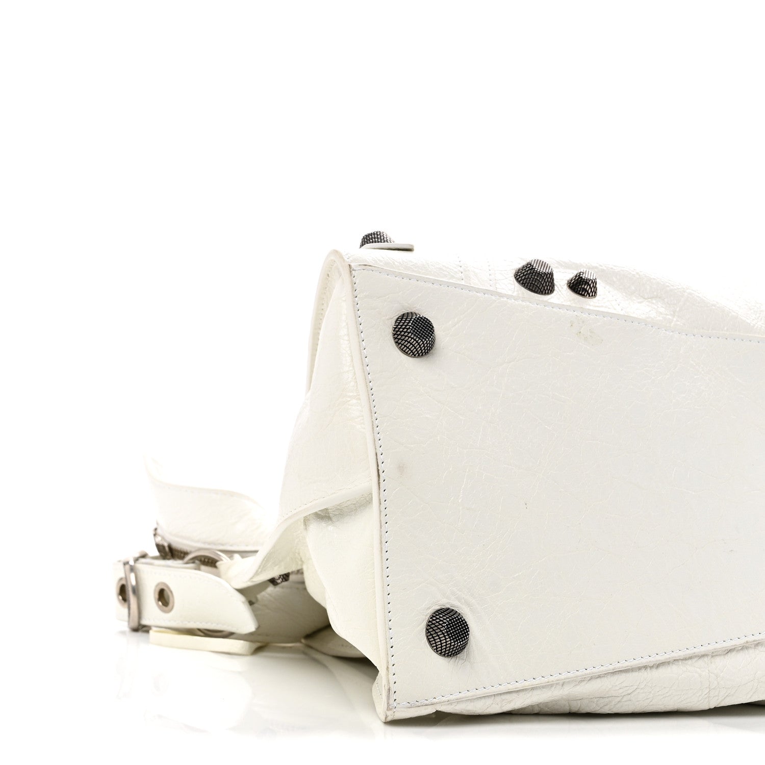 Balenciaga Agneau Arena Neo Cagole City Handbag Optic White 10 of 13