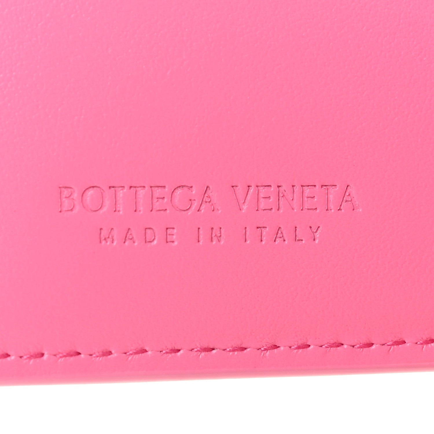 Bottega Veneta Nappa Intrecciato Bifold Zip Wallet Pink 6 of 7