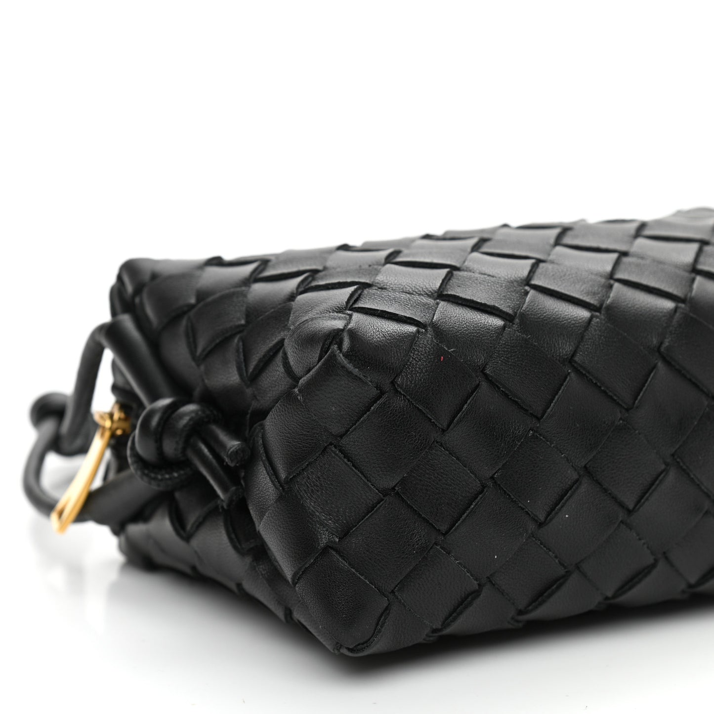 Nappa Intrecciato Mini Loop Camera Bag Black