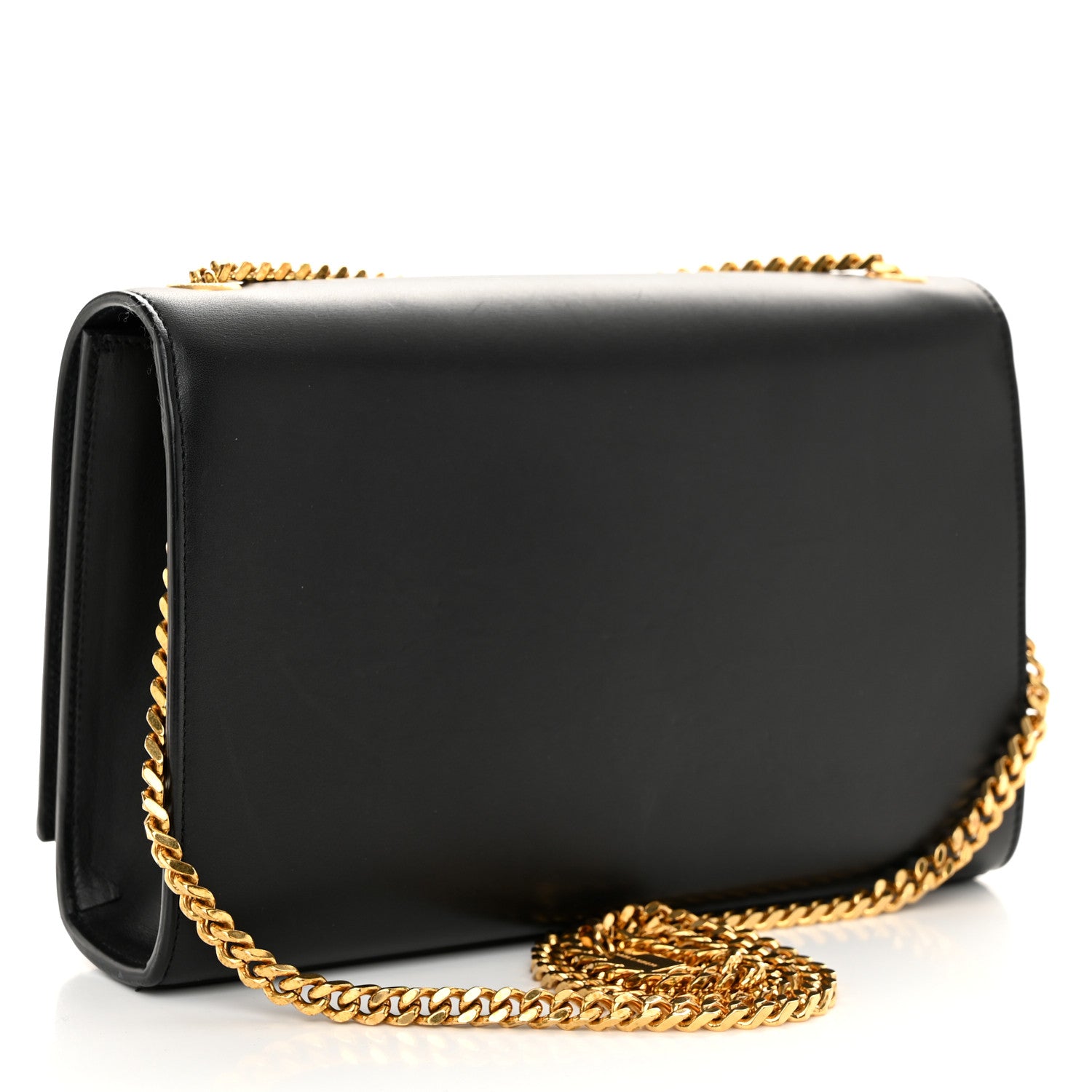 Saint Laurent Smooth Calfskin Medium Classic Monogram Kate Tassel Satchel Black 3 of 10