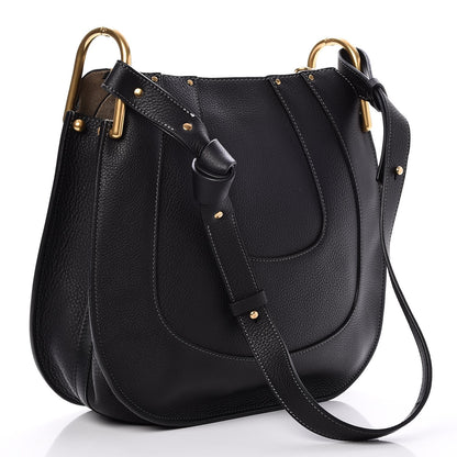 Chloe Grained Calfskin Small Hayley Hobo Black 3 of 8