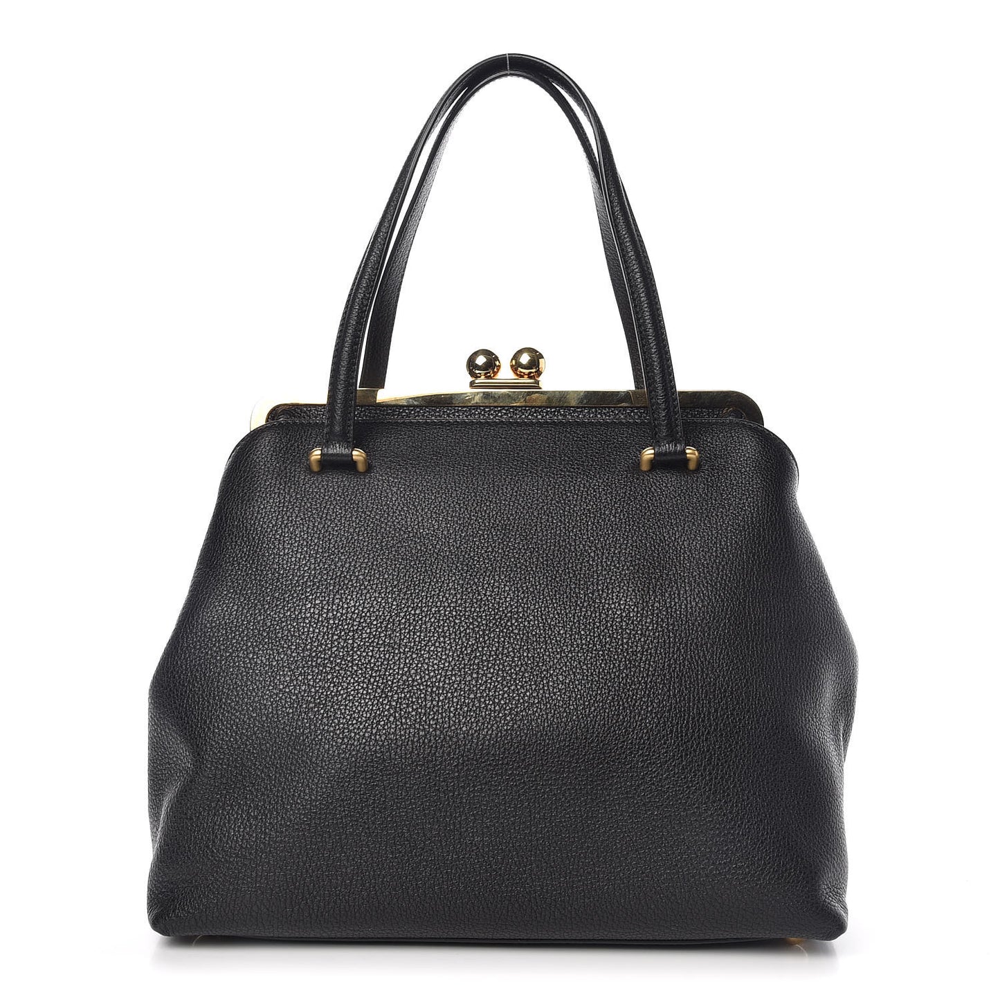 Calfskin Frame Bag Black